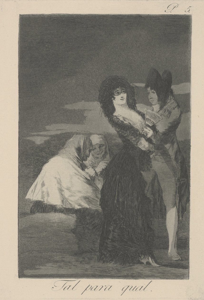 Two of a Kind (Tal para Qual) by Francisco de Goya