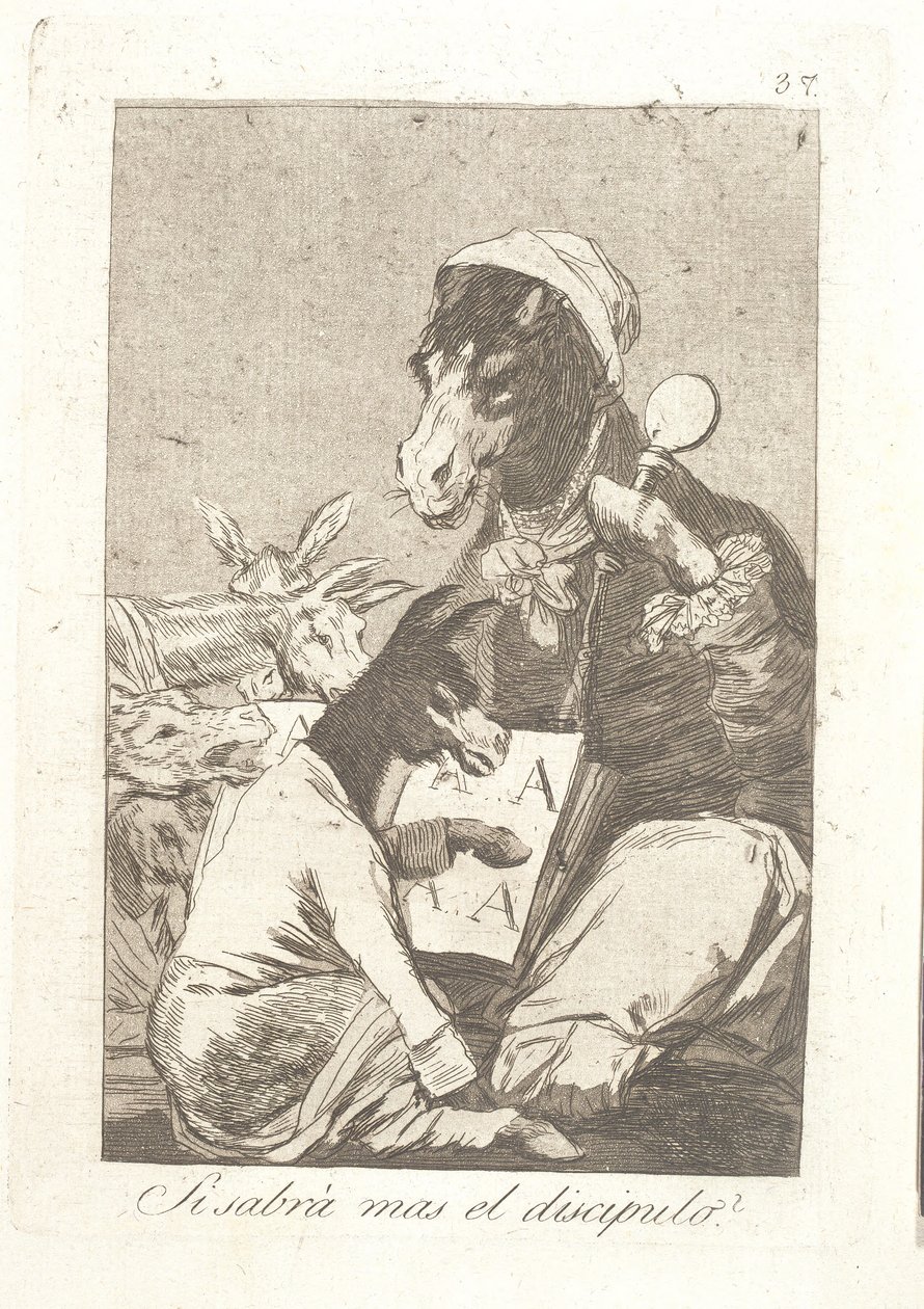 Öğrenci öğretmenden daha mı çok şey biliyor? by Francisco de Goya