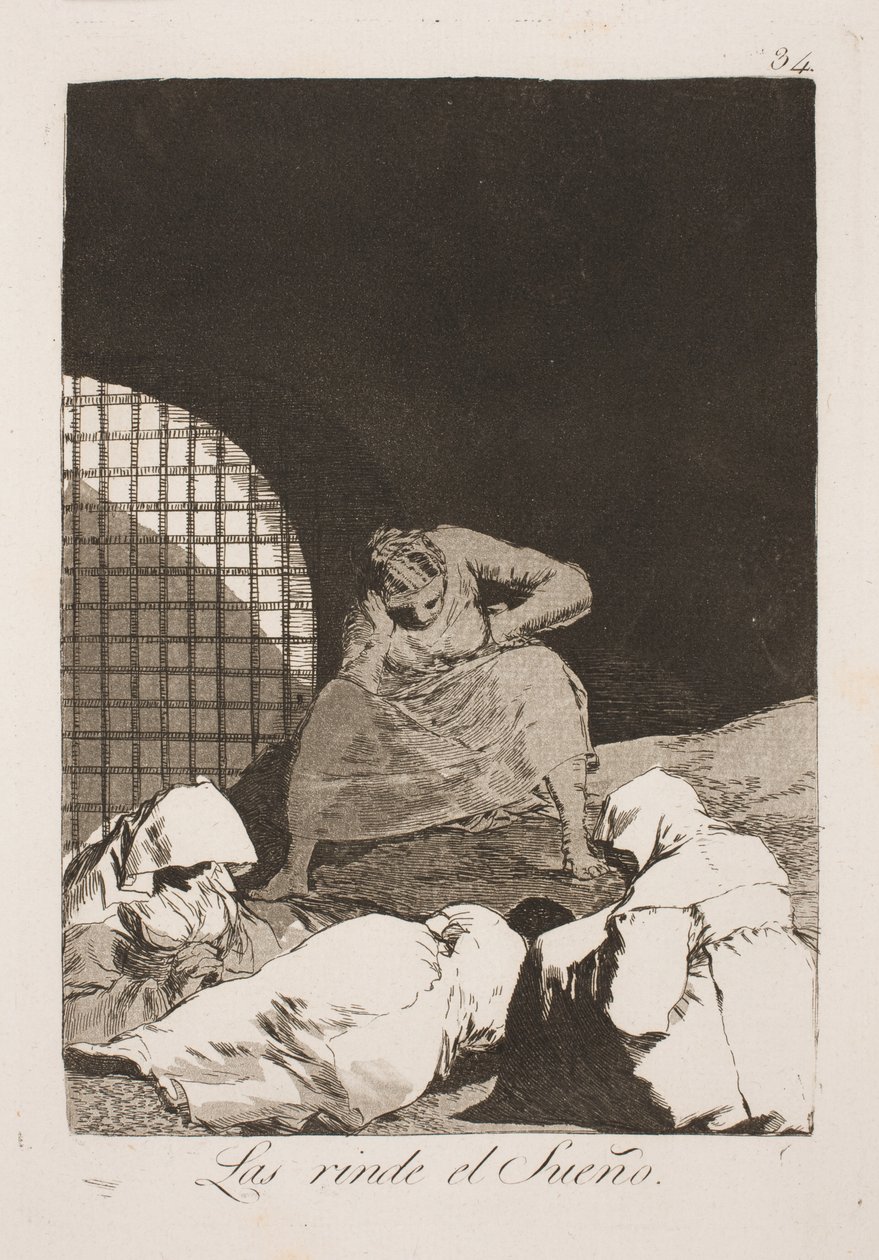 Uyandırma onları uyku tek tesellisi olabilir by Francisco de Goya