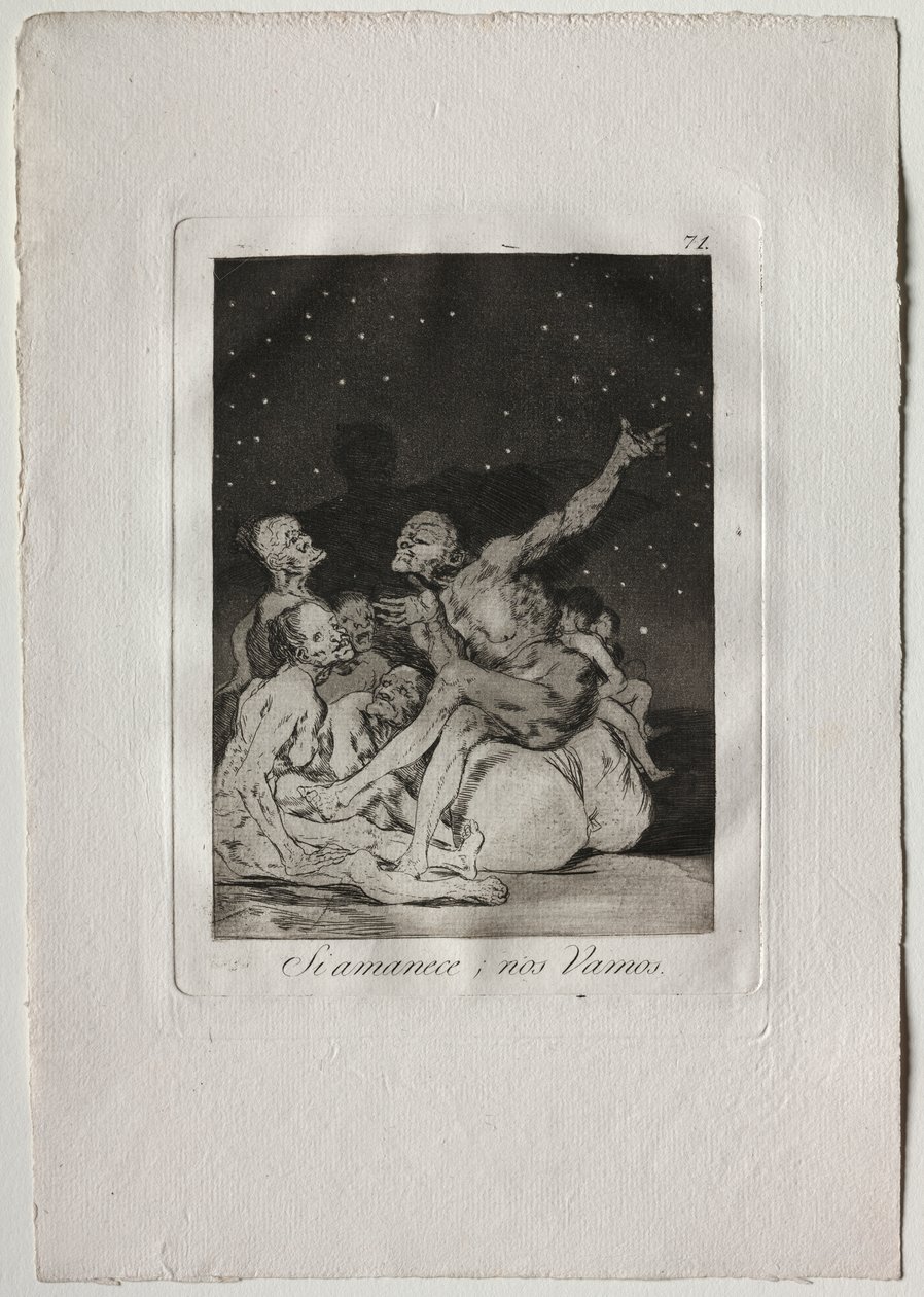 Gün Patladığında Kapalı Olacağız by Francisco de Goya