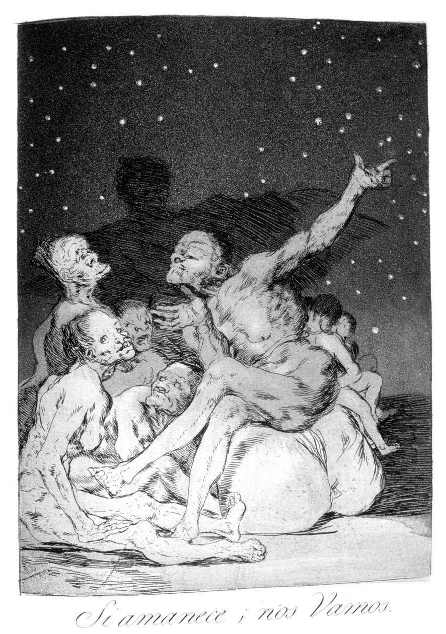 Gün doğduğunda yola çıkacağız!, 1799 by Francisco de Goya