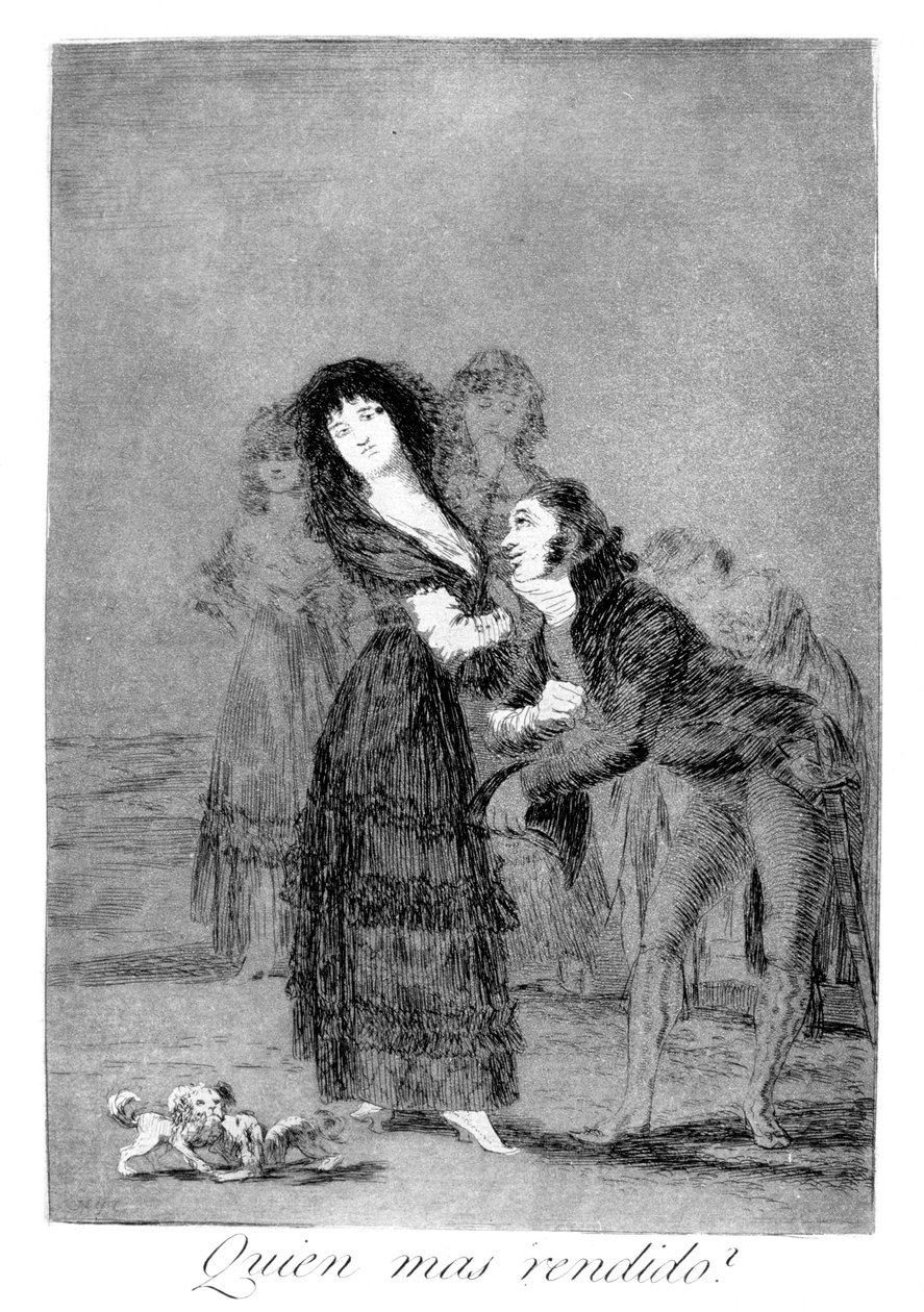 Hangisi daha baskın, 1799 by Francisco de Goya