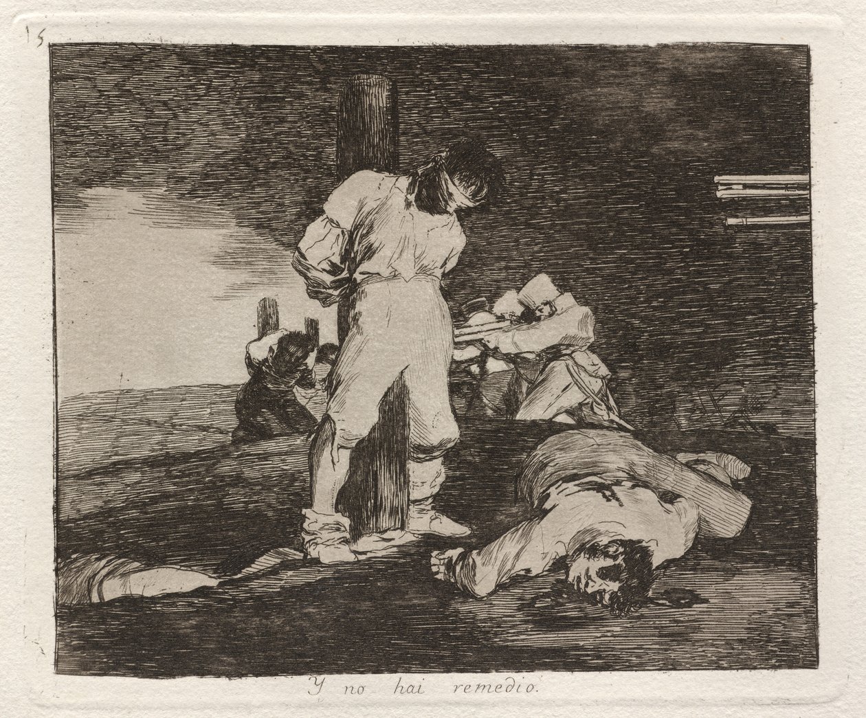 Y no hai remedio (Ve bunun için bir yardım yok) by Francisco de Goya
