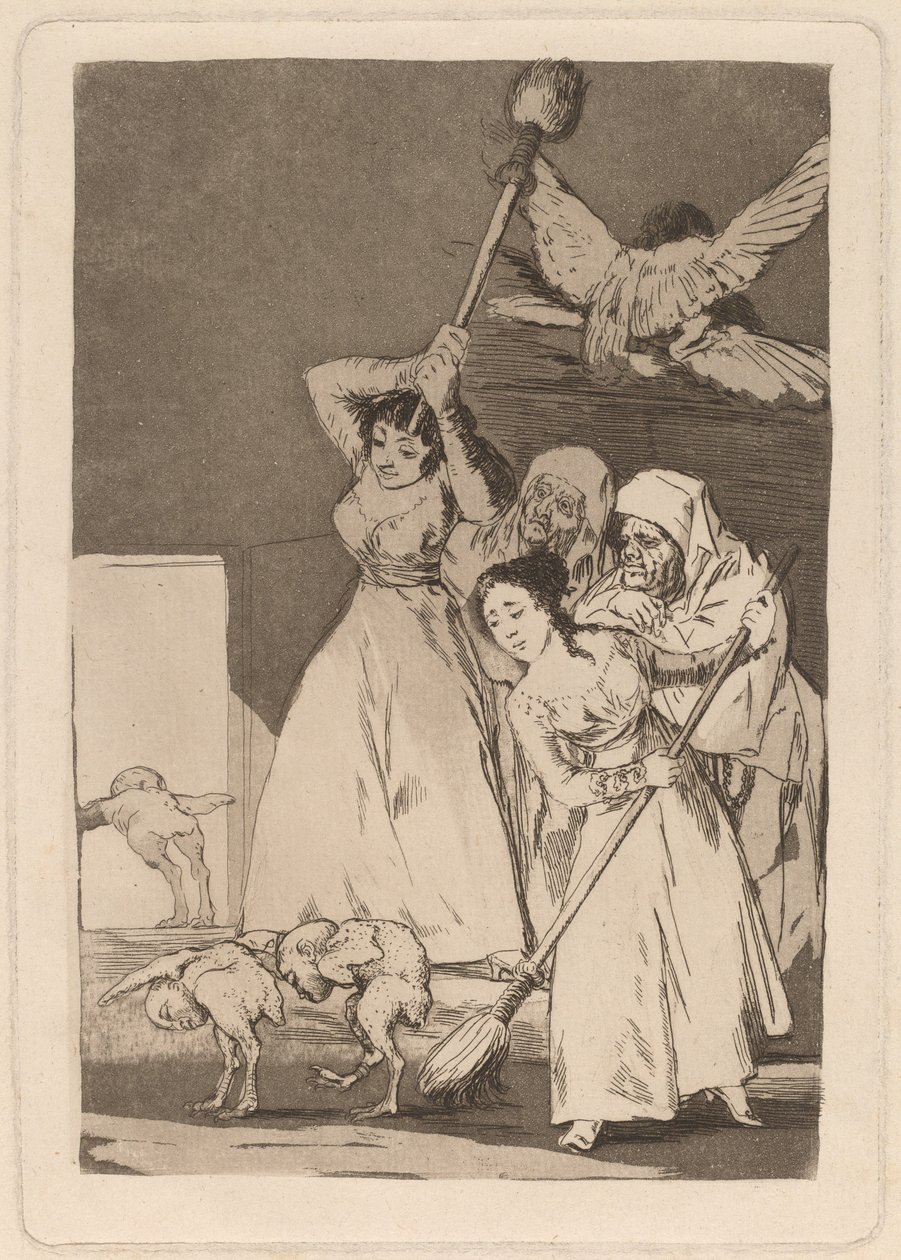 Ya van desplumados (Orada Koparılırlar) by Francisco de Goya