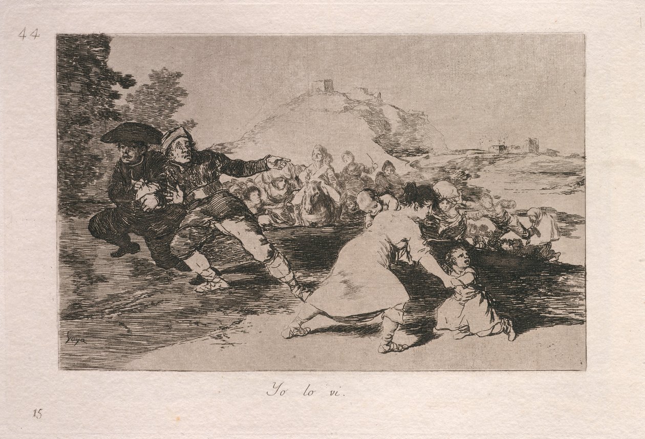 Yo lo vi (Gördüm) by Francisco de Goya