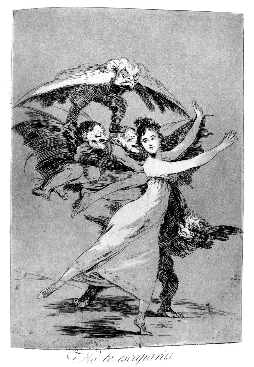 kaçamayacaksın, 1799 by Francisco de Goya