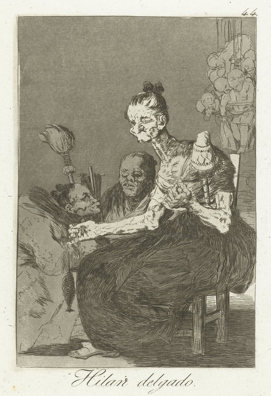 iyi dönüyorlar Hilan Delgado (nesne üzerindeki başlık) Los Caprichos (dizi adı) by Francisco de Goya
