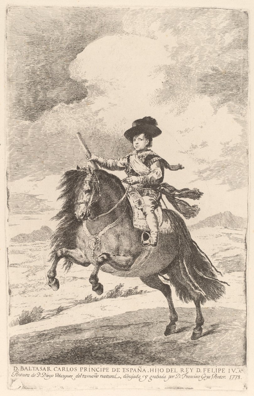 Baltasar Carlos by Francisco de Goya after Diego Velázquez