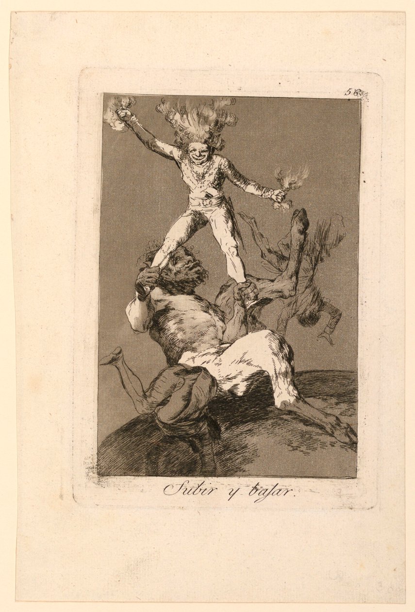 Yukarı ve aşağı by Francisco de Goya y Lucientes