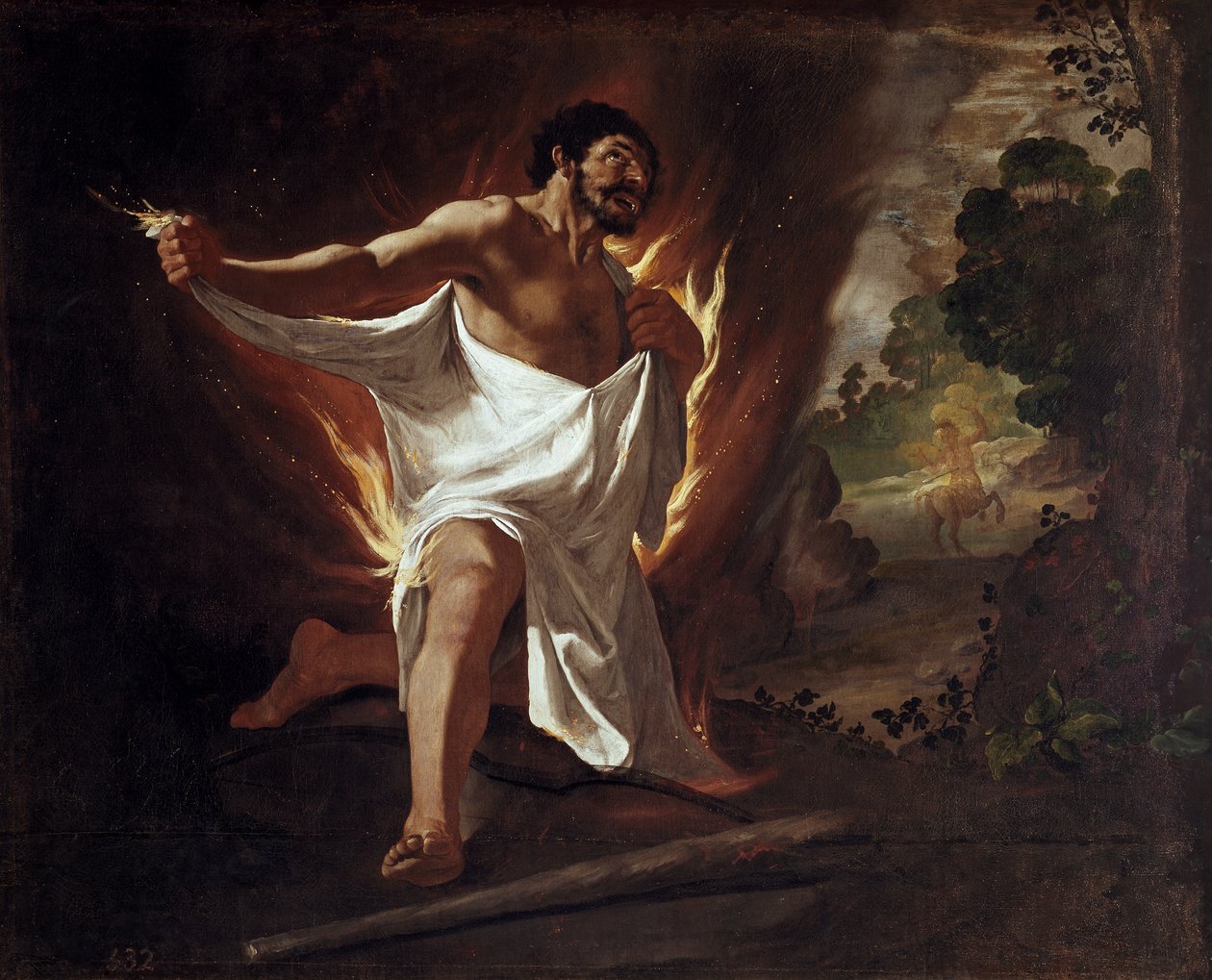 Buen Retiro için Herkül'ün Faticas'ı: Hercules Morente by Francisco de Zurbaran