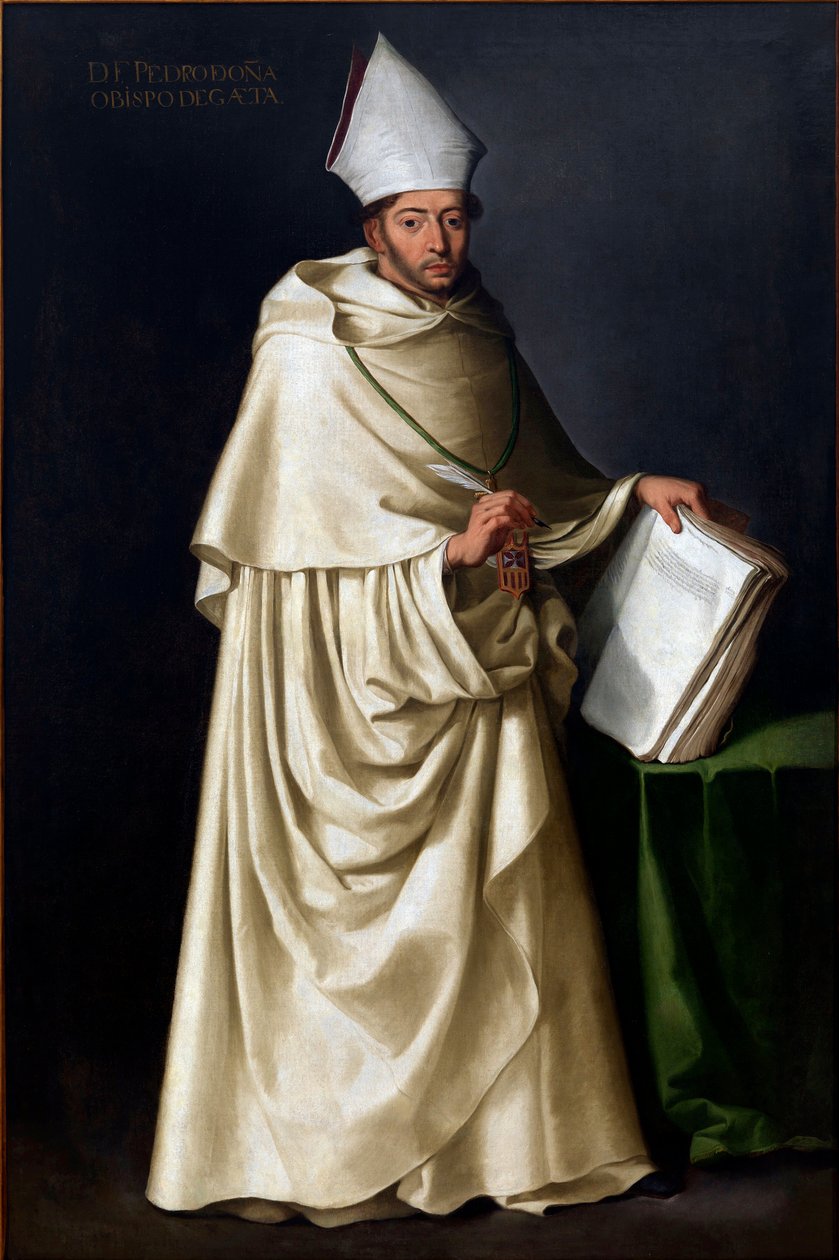 Pedro de Ona (1570-1643), Zurbaran, Francisco, de (1598-1664). Tuval üzerine yağlı boya, ebat : 207x136, c.1630, Sevilla Belediye Binası by Francisco de Zurbaran