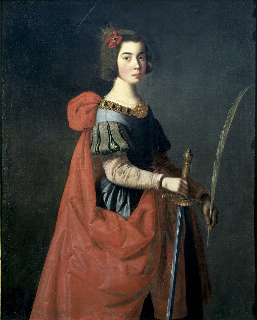 İskenderiye Aziz Catherine. C. 1636 (tuval üzerine yağlıboya) by Francisco de Zurbaran