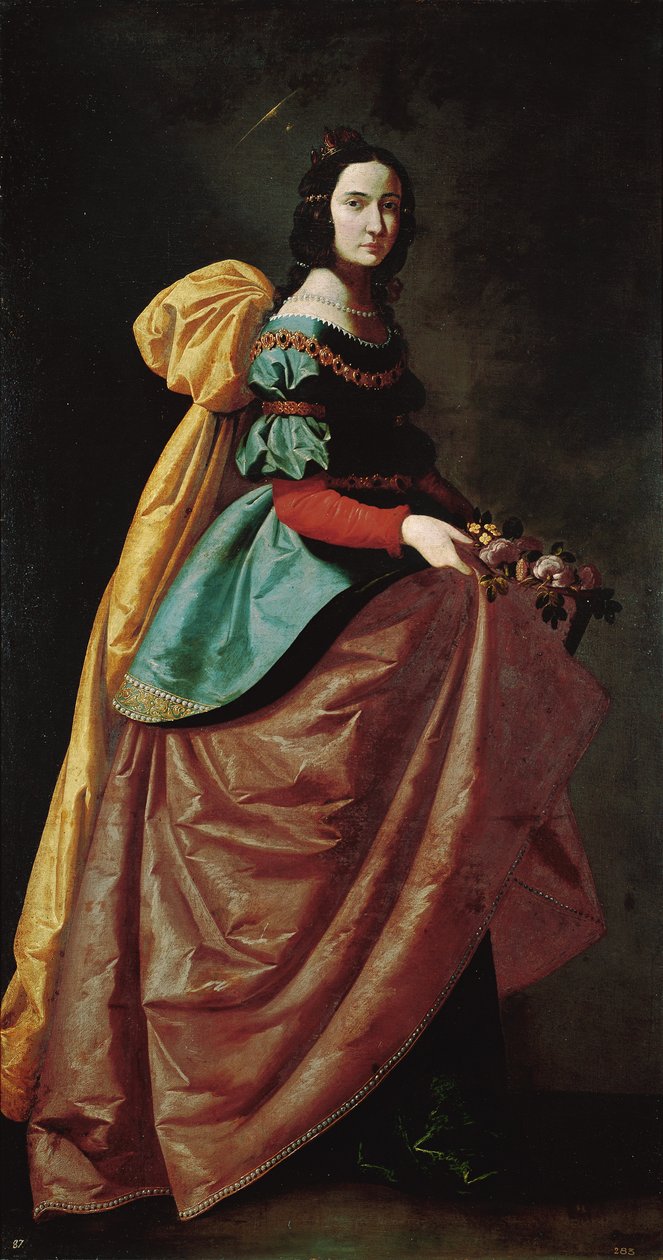 Santa Casilda di Toledo, 1640 dolayları (tuval üzerine yağlıboya) by Francisco de Zurbaran