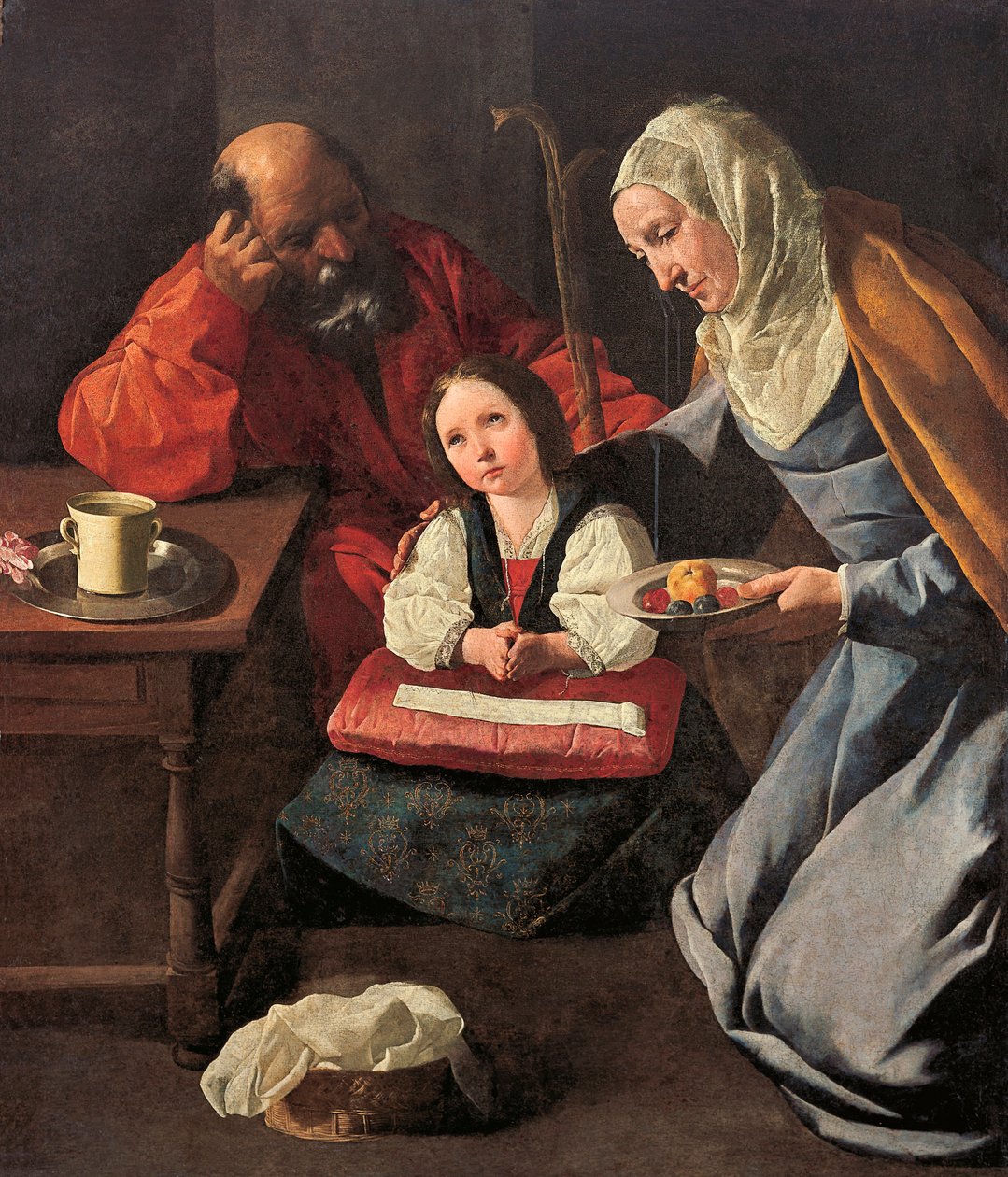 Bakirenin Çocukluğu, Zurbaran, Francisco, de (1598-1664). Tuval üzerine yağlıboya by Francisco de Zurbaran