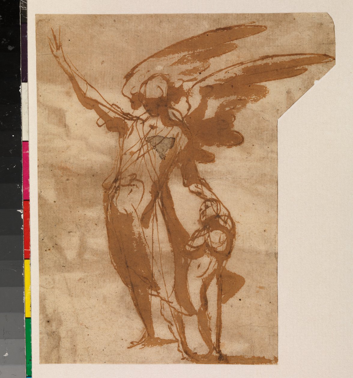 Bir Çocukla Yürüyen Koruyucu Melekler, recto, 17. yüzyıl by Francisco the Younger Herrera