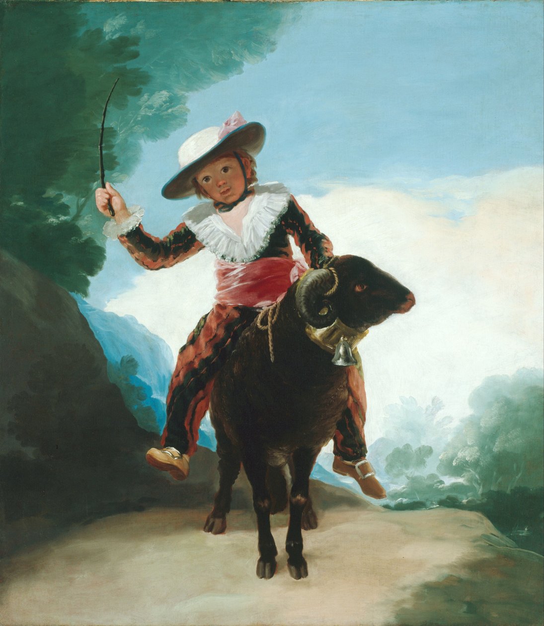 Bir Ram üzerinde çocuk by Francisco de Goya