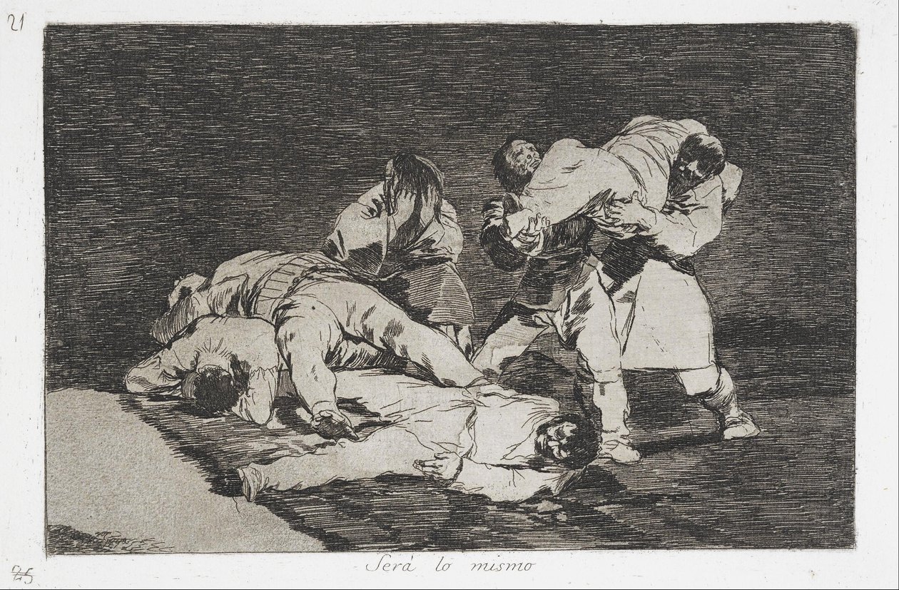 Savaş Felaketleri serisinin aynısı by Francisco de Goya