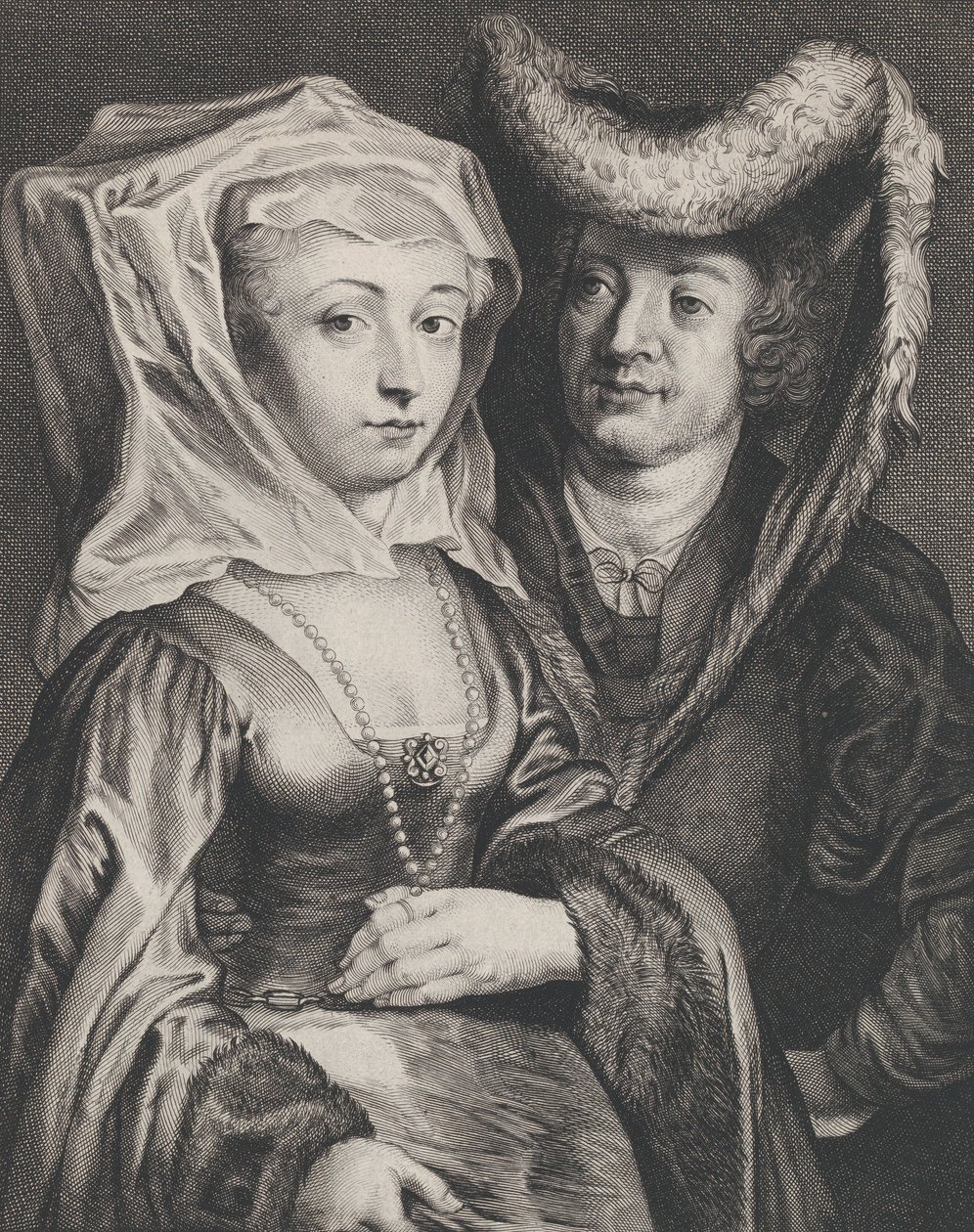 Aziz Pepin I ve kızı Aziz Begga, yak. 1645-72. by Franciscus van der Steen