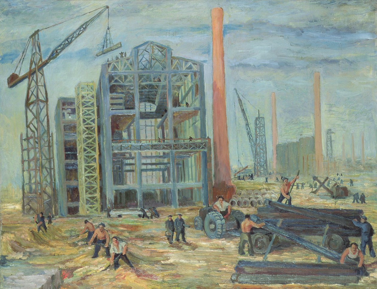 Binada, 1951 tuval üzerine yağlıboya by Franciszek Zmurko