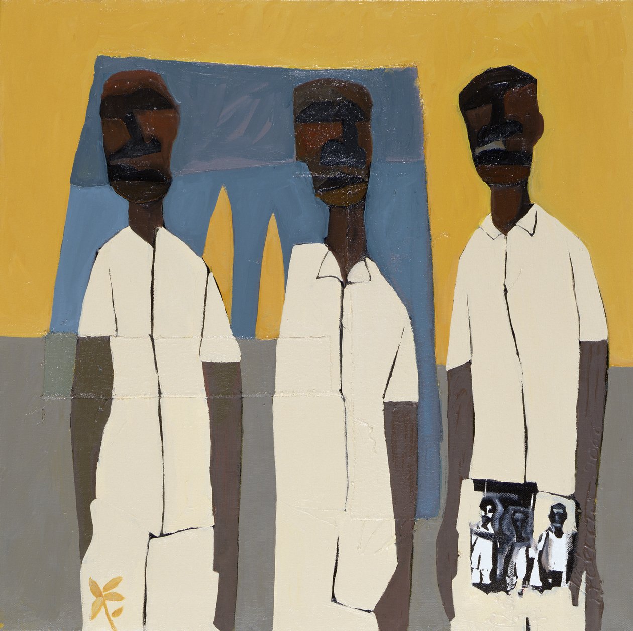 Kilise Çocukları III, 2000 (tuval üzerine karışık teknik) by Francks Deceus