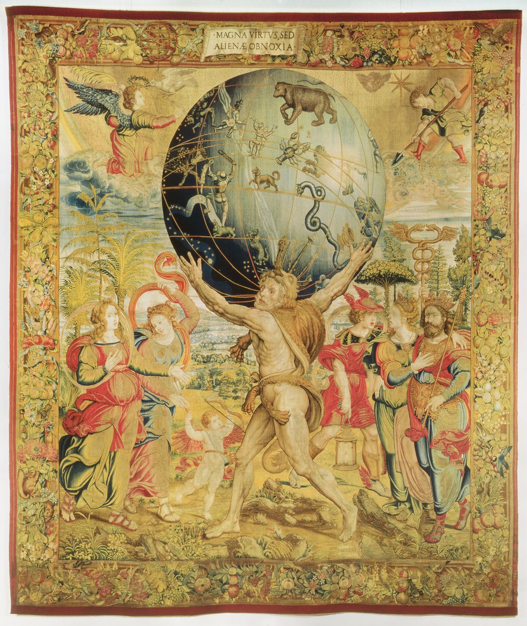 Olimpiyat Oyunlarını Başlatan Herkül, 1450-75 dolayları (goblen) by Franco Burgundian