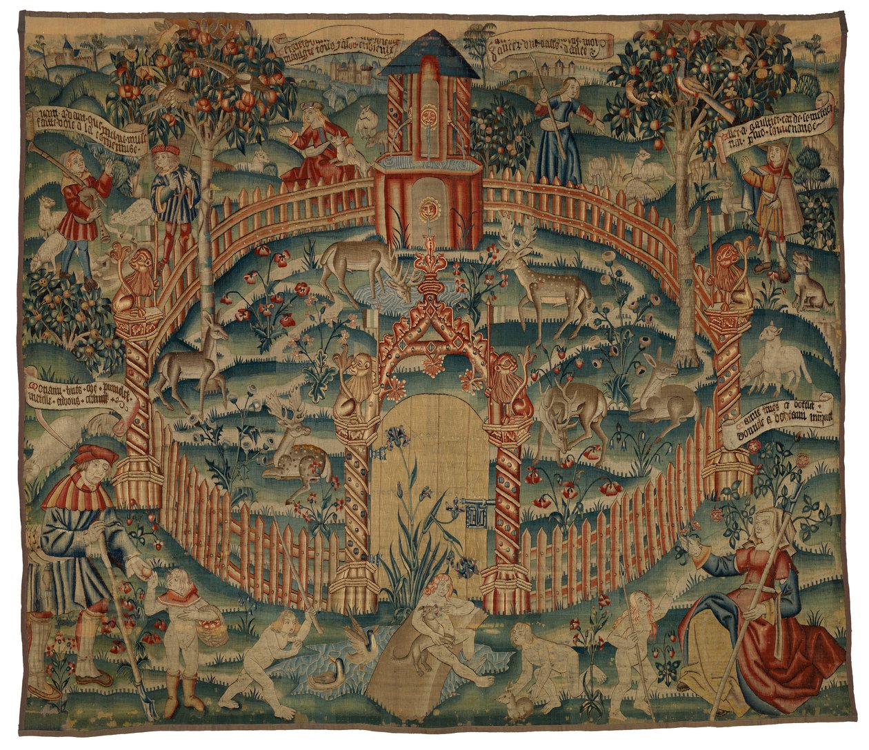 Goblen, Park au Cerfs, Flaman veya Fransız, 1500 civarı (yün) by Franco Flemish School