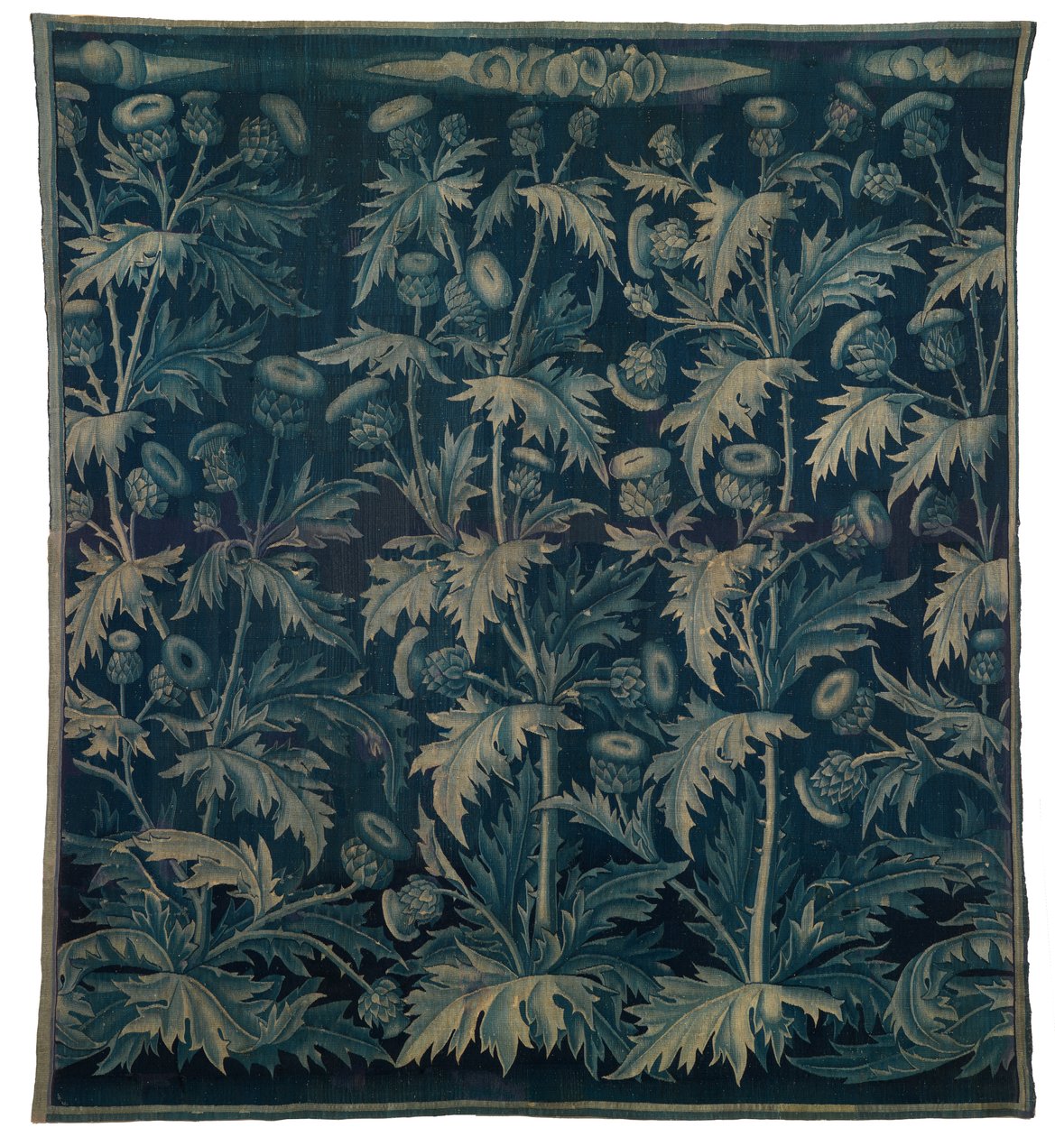 Goblen, Devedikeni veya Les Chardons ile Verdure, Fransız-Flaman, 1500 civarı (yün) by Franco Flemish School
