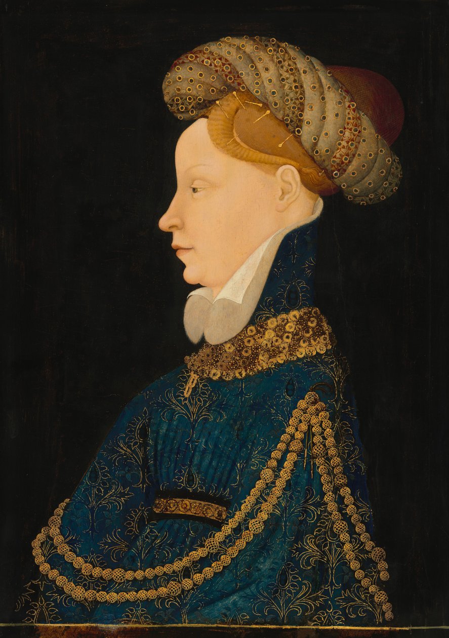 Bir Hanımefendinin Profil Portresi by Franco Flemish 15th Century