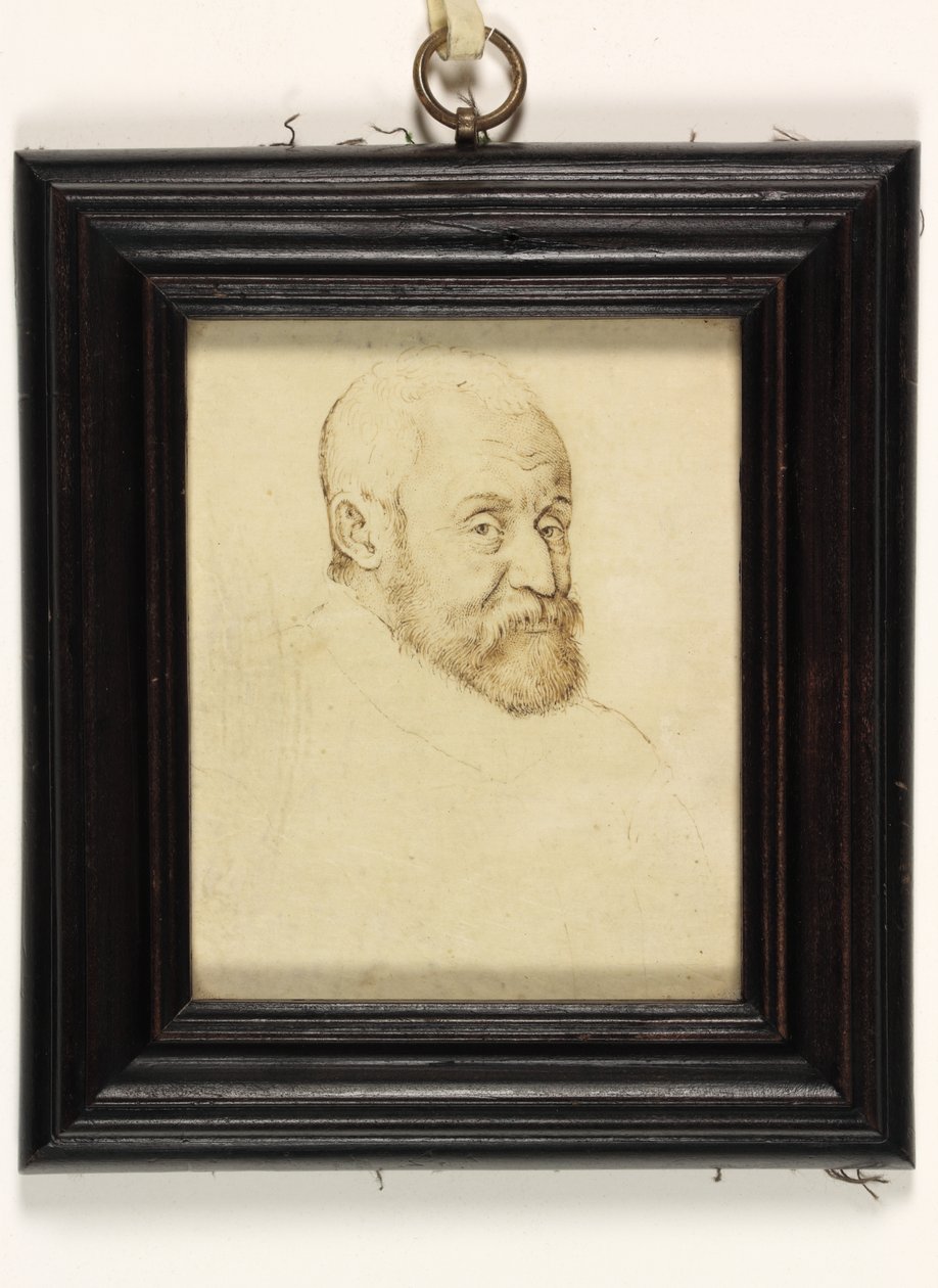 Henri Prince De Lorraine adında bir beyefendi (kağıt üzerine kalem ve mürekkep) by Franco Flemish School