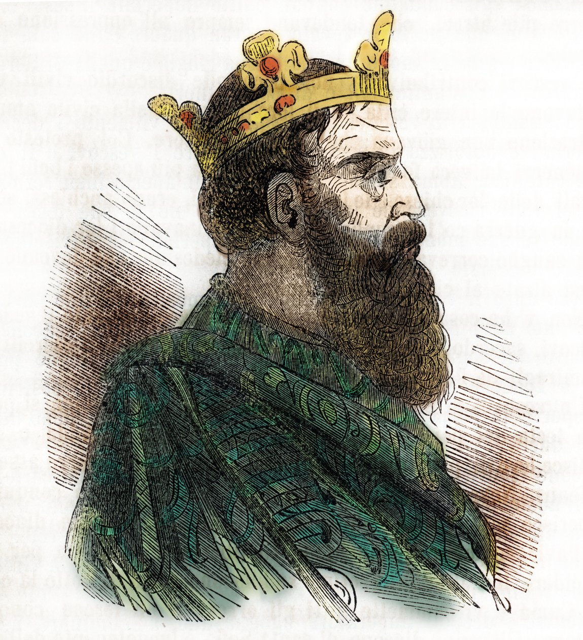 Bizans İmparatoru III. Leon'un Isaurian veya Suriyeli (680-741) (Bizans İmparatorluğu'nun Isaurian imparatoru III. by Franco Mistrali