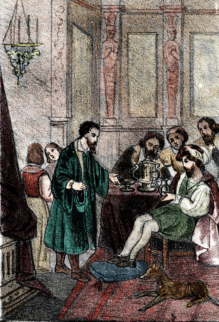 Heykeltıraş Benvenuto Cellini, Fransa Kralı I. François'nın sarayında by Franco Mistrali