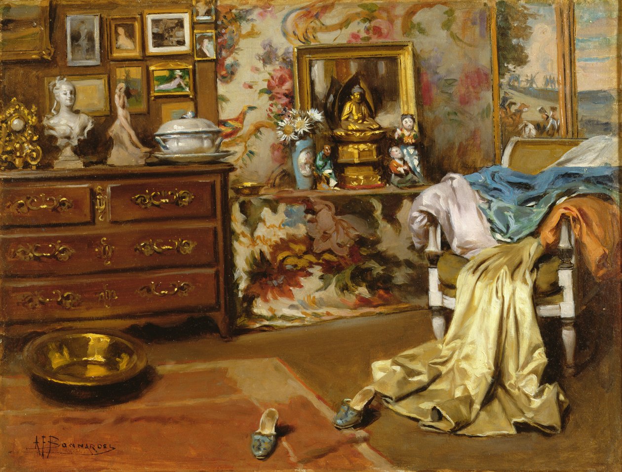 Yatak odası by Francois Alexandre Bonnardel