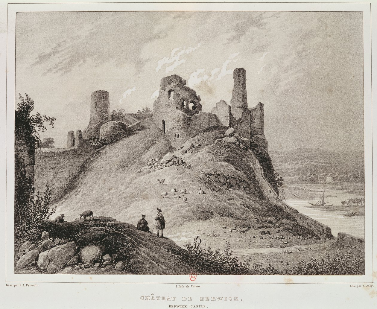 Kötü adam tarafından oyulmuş Berwick-upon-Tweed, Berwick Kalesi