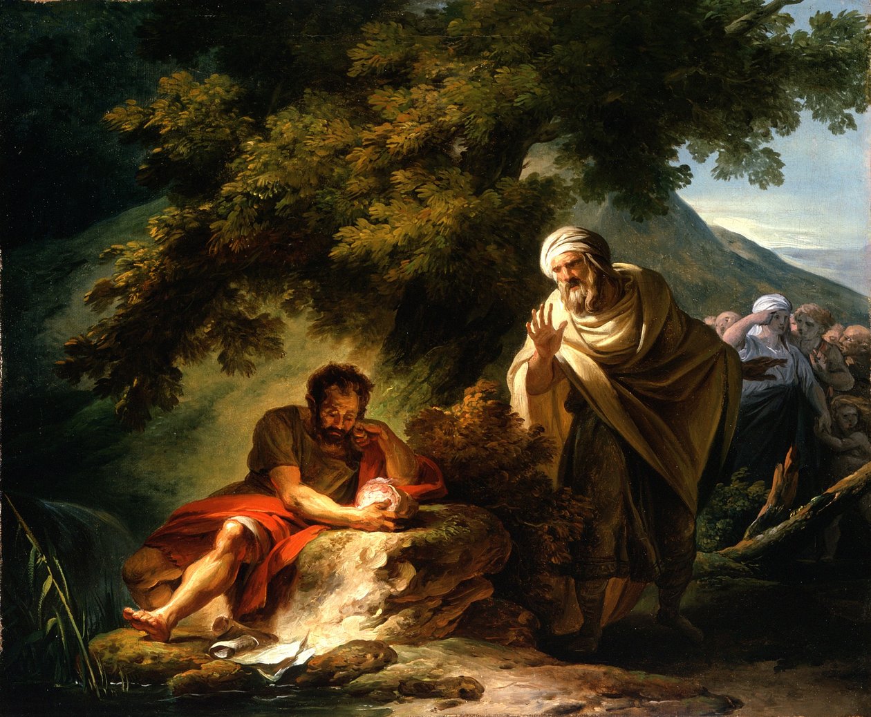 Abderitliler arasında Demokritos, c.1790 by François André Vincent