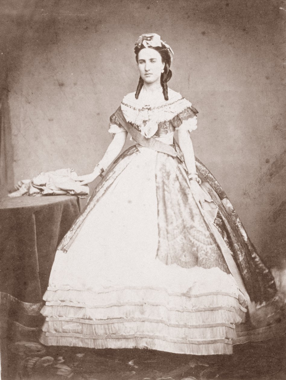 Charlotte Saxe-Cobourg-Gotha (1840-1927) Belçika Prensesi ve Meksika İmparatoriçesi by Francois Aubert