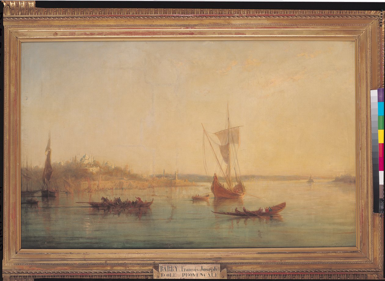 The Mouth of the Bosphorus at Constantinople, 1869  by Francois Barry