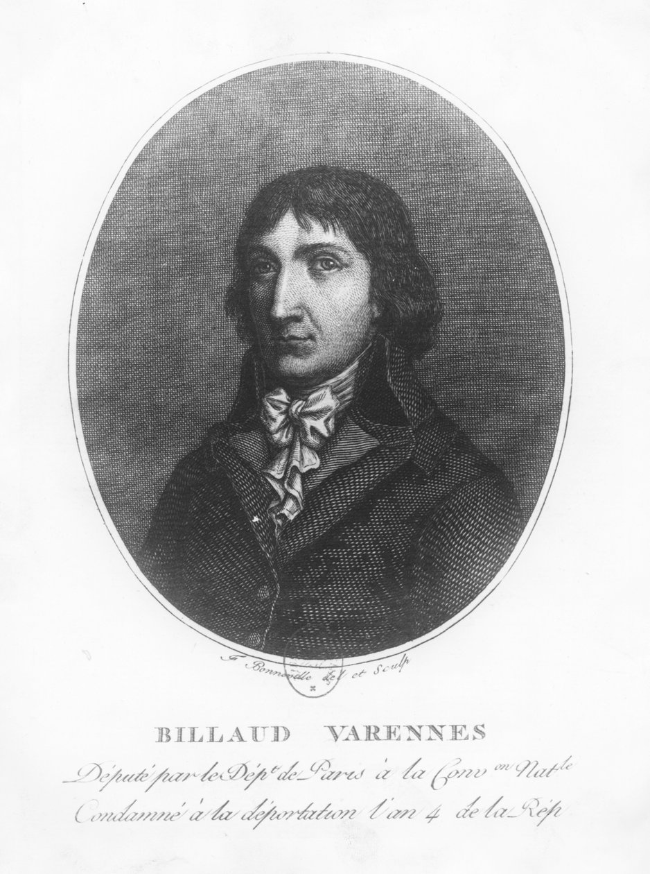 Jacques Nicolas Billaud-Varenne  by Francois Bonneville