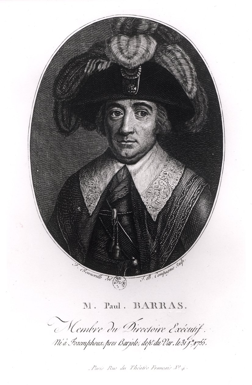 Paul Francois Jean Nicolas (1755-1829) Barras Vikontu by Francois Bonneville