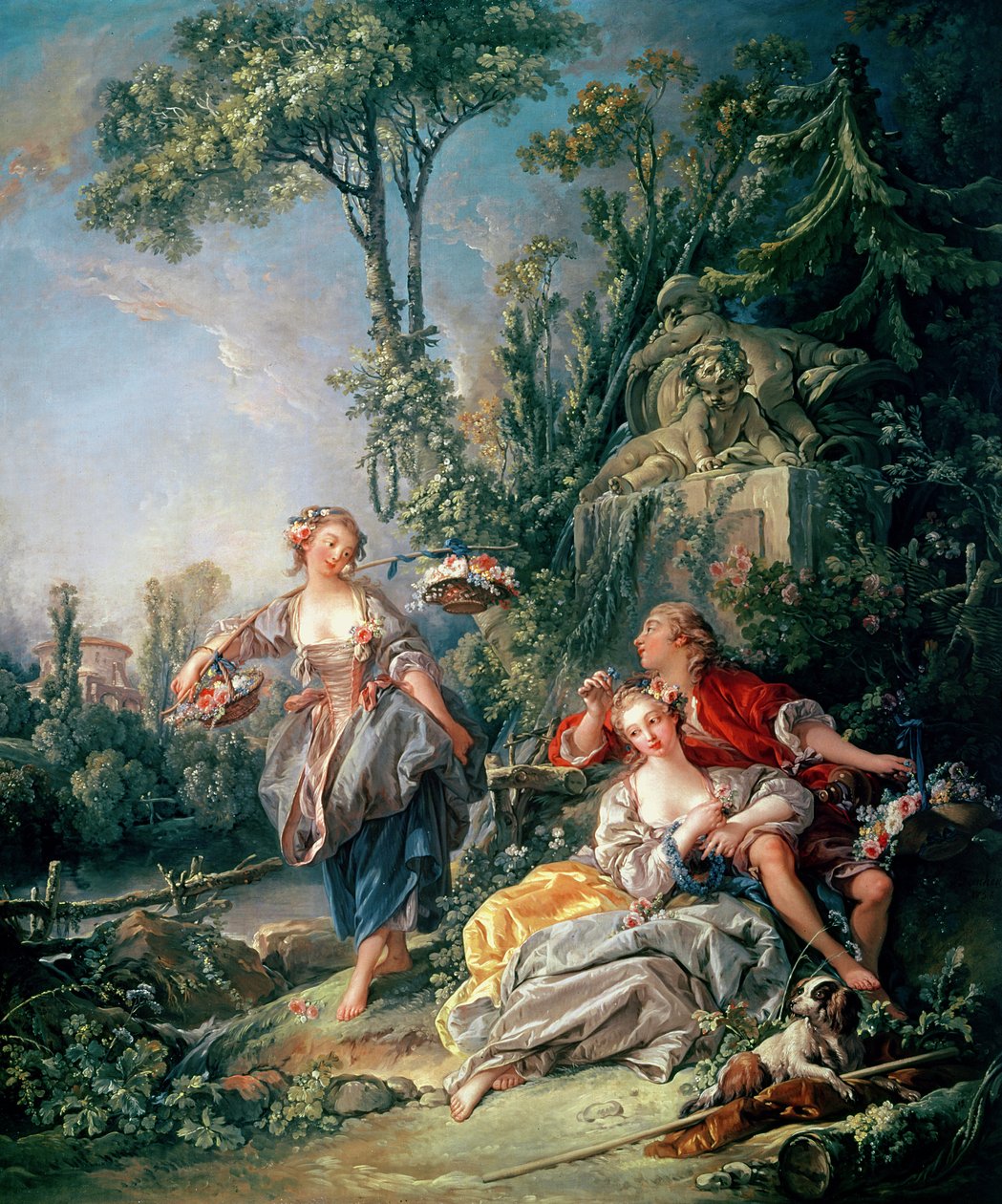 Bir Parkta Aşıklar by François Boucher
