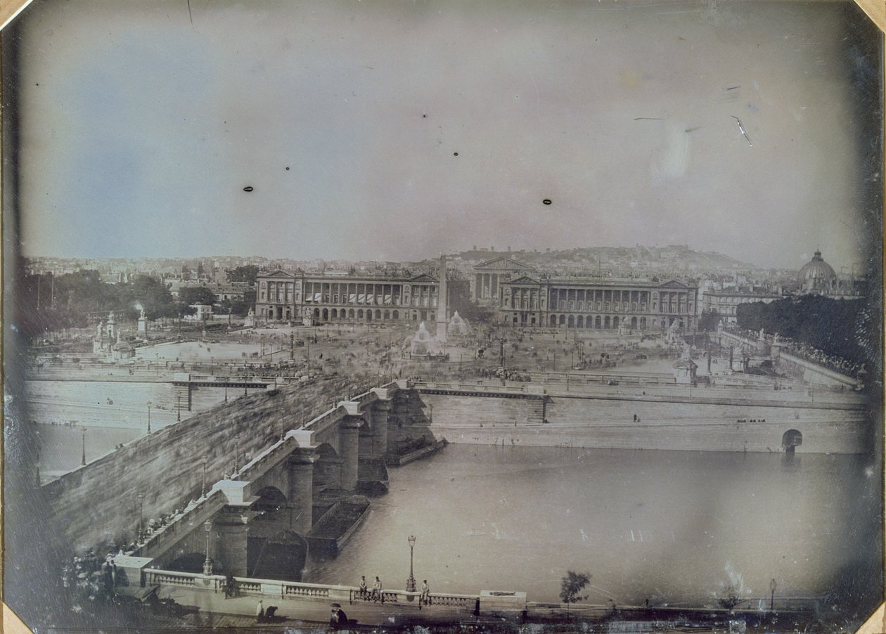 ಪ್ಲೇಸ್ ಡೆ ಲಾ ಕಾಂಕಾರ್ಡ್ ನ ನೋಟ, ಸಿ.1848 (ಡಾಗ್ಯುರೋಟೈಪ್) ಟರ್ಕಿಶ್ by Francois Certes