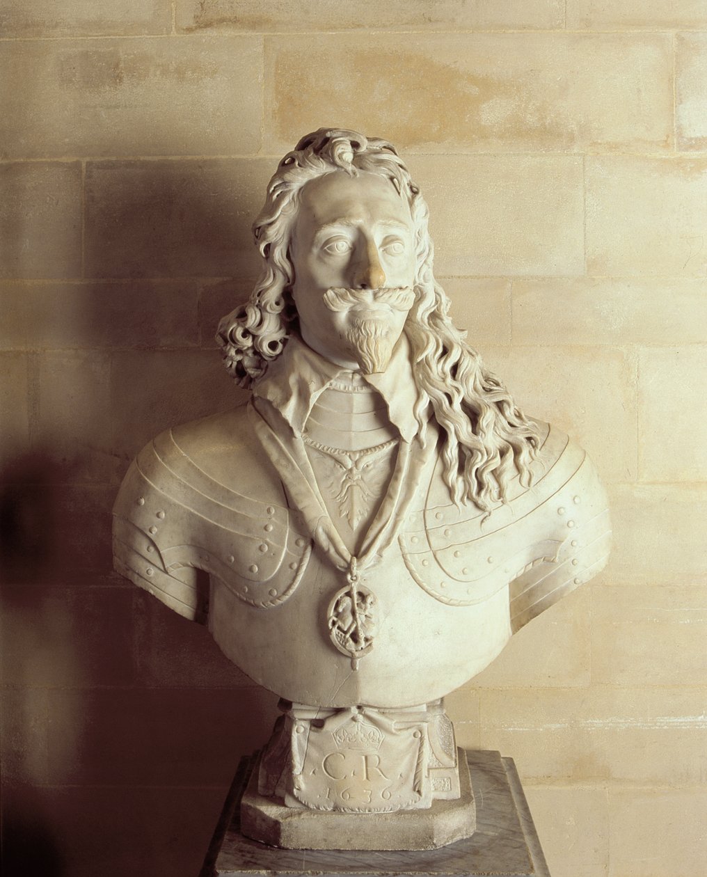 Charles'ın büstü, 1636 (mermer) by Francois Dieussart