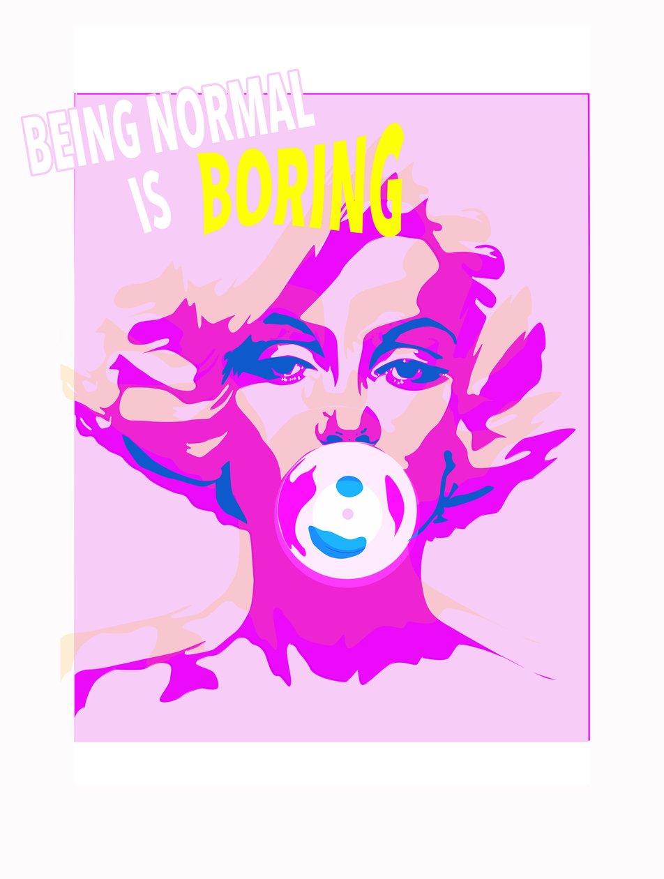 Bubble Gum, 2015 (kağıt üzerine serigrafi) by Francois Domain