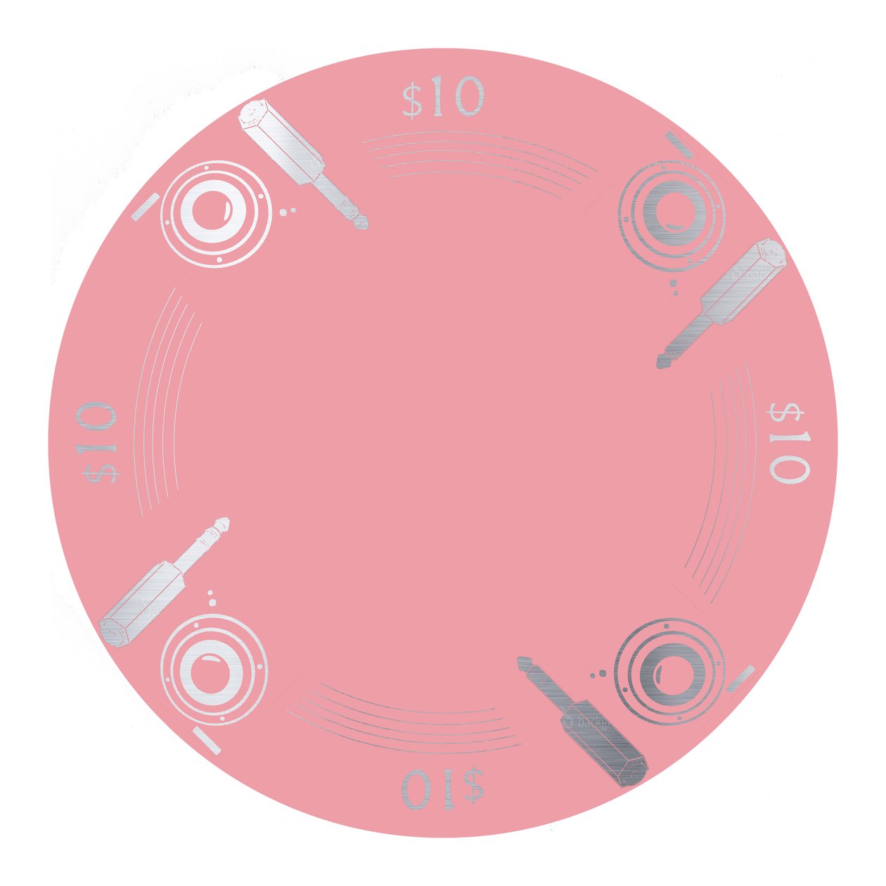 PokerChip $ 10, 2015, dijital by Francois Domain