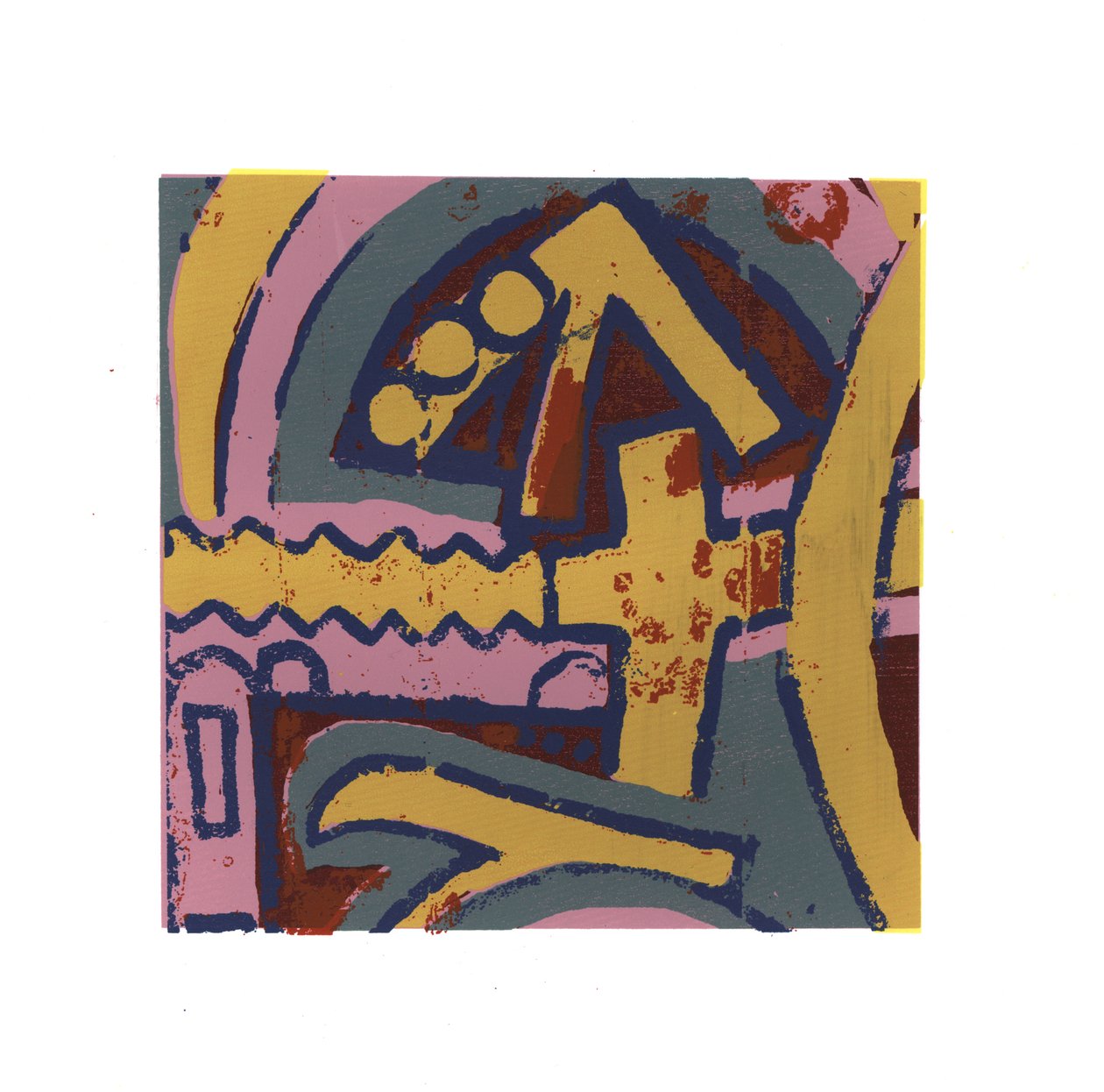 Yukarı, 2015, (kağıda serigrafi) by Francois Domain