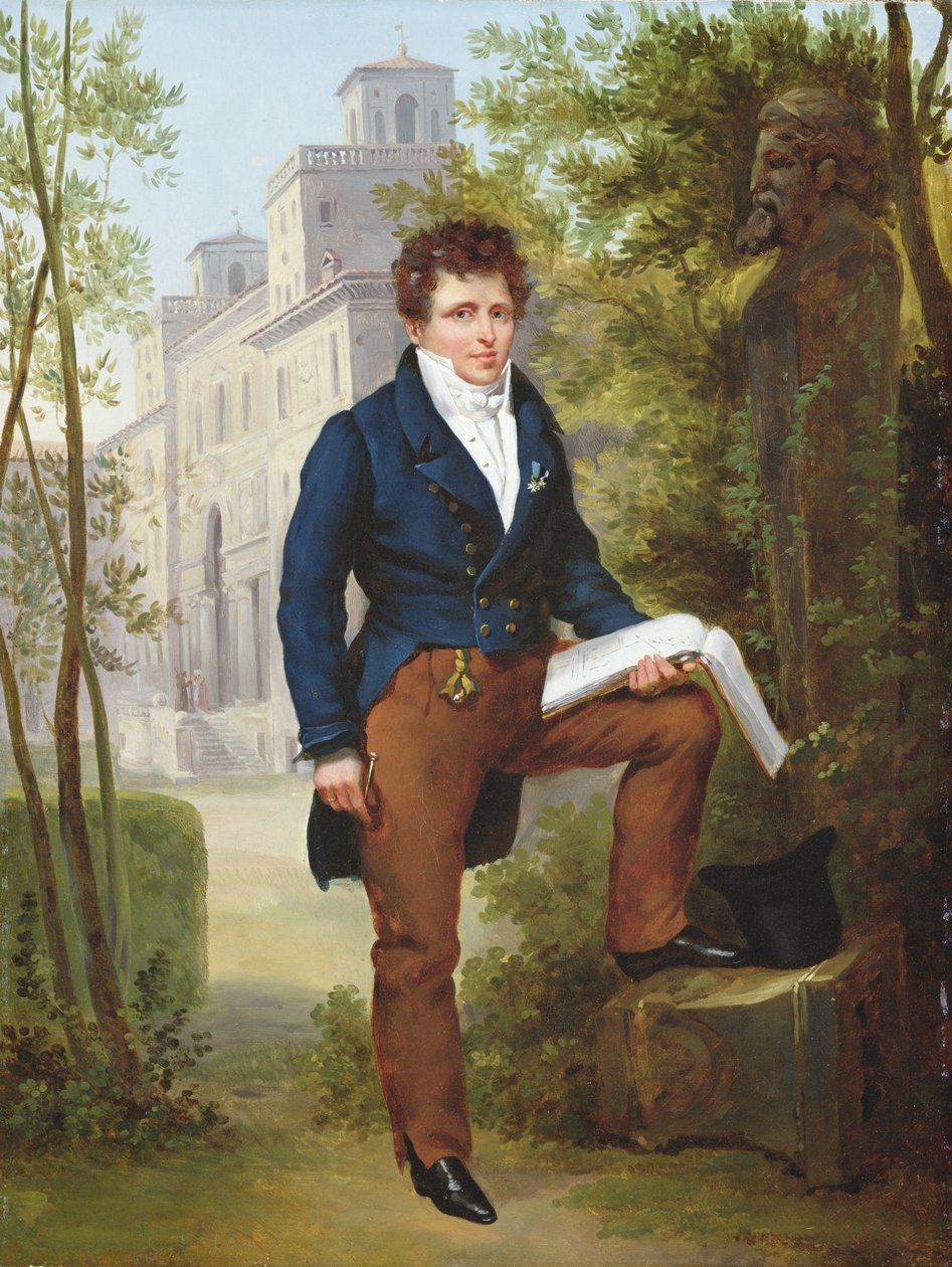 Nicolas-Pierre Tiolier'in portresi, c.1817 (çift için bkz. 282838) by Francois Edouard Picot