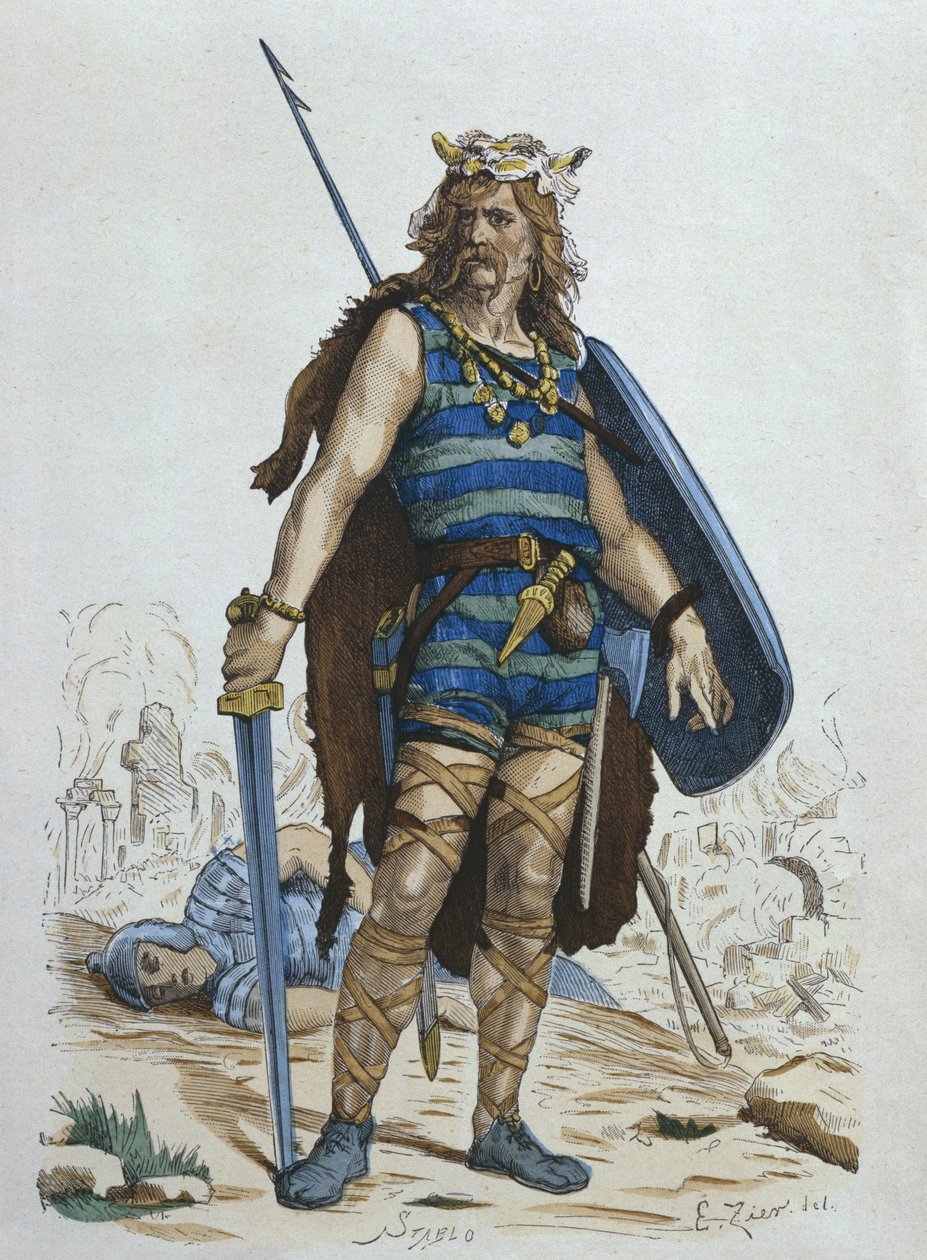 5. yüzyılda Frank savaşçısı, H. Gourdon de Genouillac
