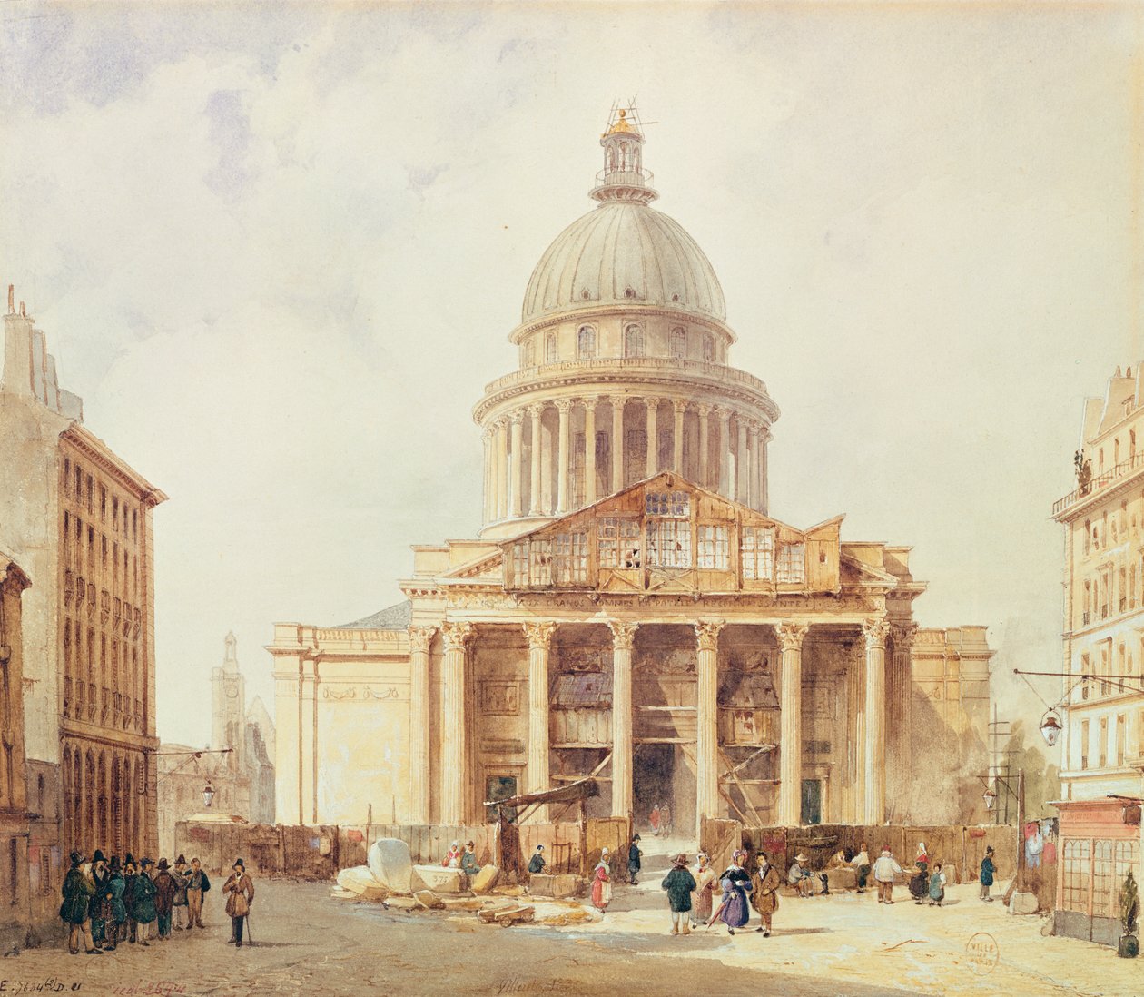 1835 yılında Panteon by Francois Etienne Villeret