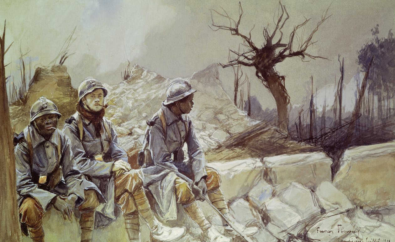 Dampierre, Temmuz 1916 by Francois Flameng