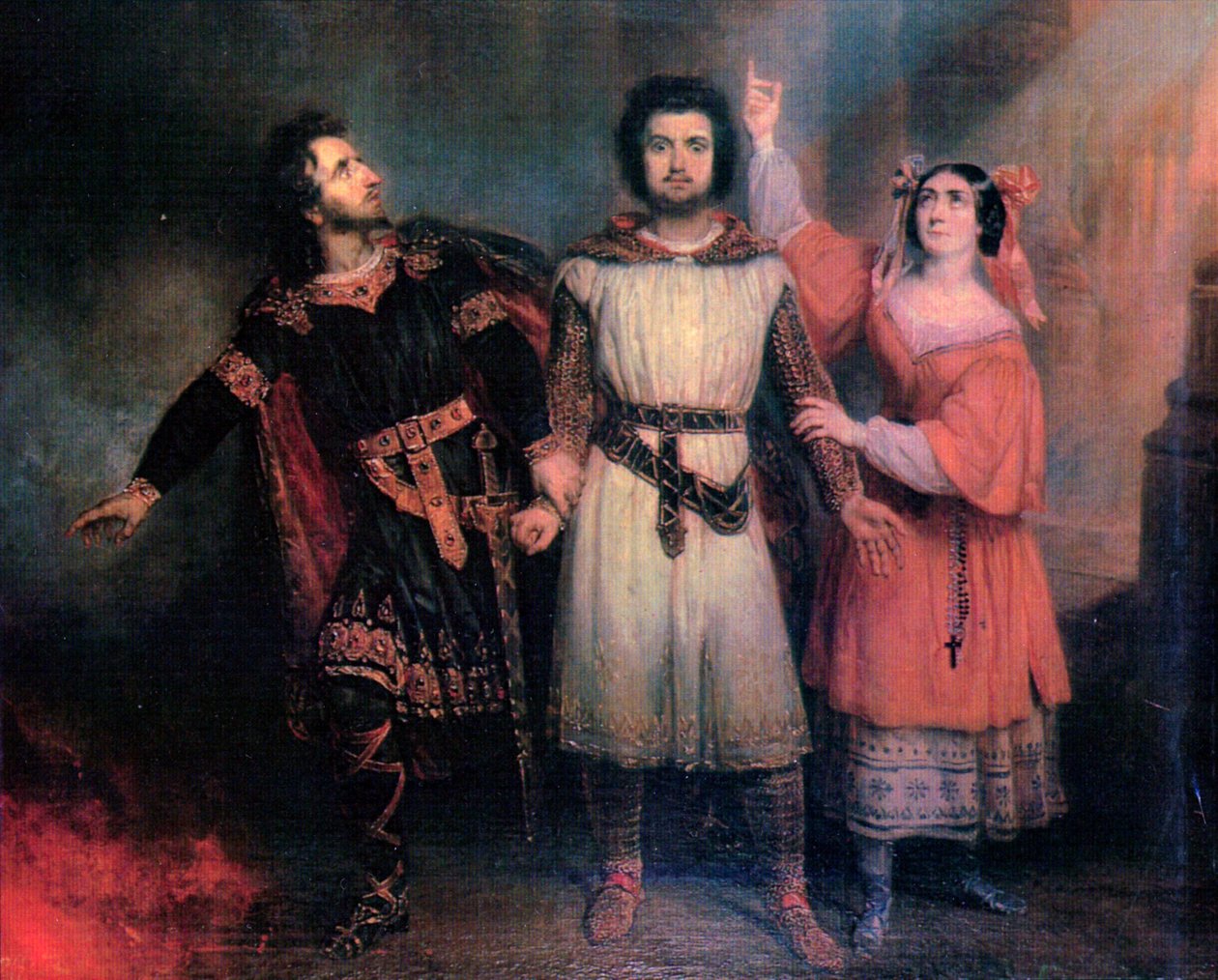 Meyerbeer tarafından Trio act5 Robert le Diable by Francois Gabriel Guillaume Lepaulle
