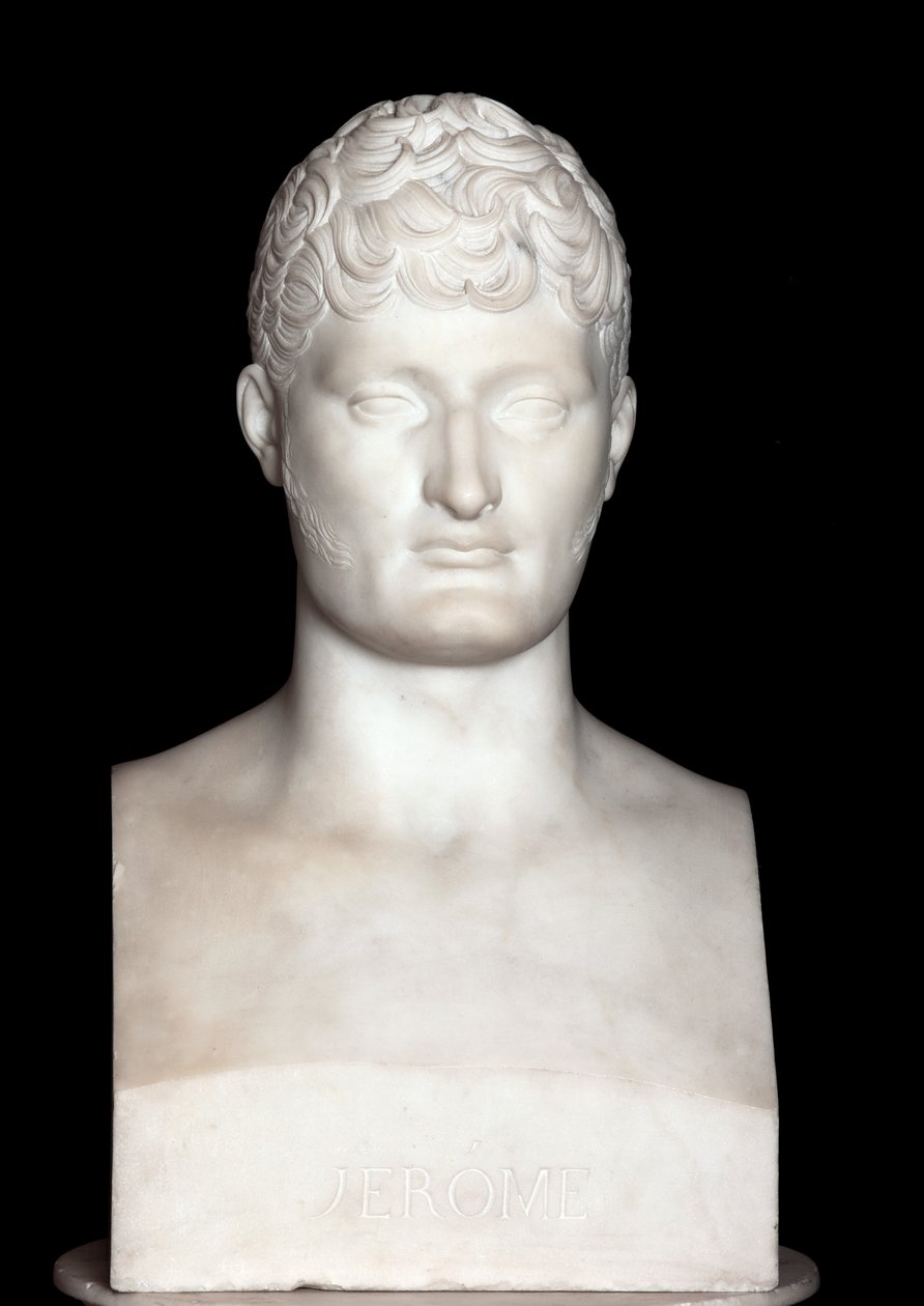 Jerome Bonaparte büstü (mermer) by Francois Joseph Bosio